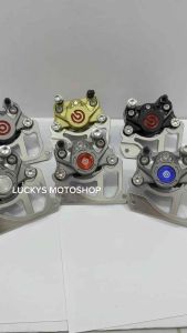 Kaliper 2 Piston Koin Plus Breket Disc 260MM untuk Motor Honda Scoopy Vario Beat Genio