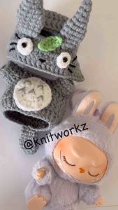 Totoro Labubu clothes for v1 and v2