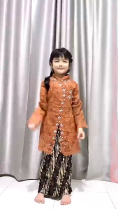 Set Kebaya Janggan Anak Perempuan Tanggung Umur 4-12 Tahun Kebaya Brokat Premium Kebaya Fashion Wisuda Anak Terbaru Kebaya Perpisahan Sekolah Rok Plisket