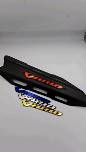 Cover Knalpot Semua Motor Vario Model Baru Plus Emblem Akrilik Vario Universal - Tameng Knalpot All Vario Model Baru