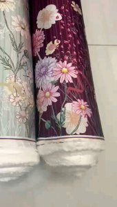 Kain Sutra Silk Premium Motif Azura Harga Setengah Meter//Sarimbit Keluarga