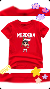 Kaos 17 Agustusan Anak Laki Laki Merdeka Usia 5 6 7 8 9 10 11 12 Tahun