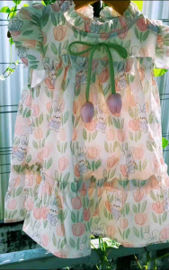 Váy hoa tulip váy hai dây xinh mặc tết váy đi tiệc đầm mặc tết đầm xinh cho bé 1-4 tuổi