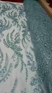 Promo: Bahan Kain Tille & Kebaya Freya Full Payet Premium Motif Etnik Terbaru Bordir