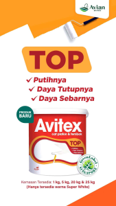 CAT TEMBOK AVITEX TOP PUTIH 1KG