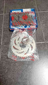 GEARSET GIRSET GEAR GIR SET RANTAI RODA SATRIA FU OLD LAMA 2005 2012 ORI ORIGINAL