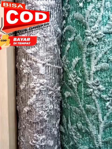 Kain Tille Korea Metallica/Tille Korea kombinasi benang Metallica silver dan kain halus lembut