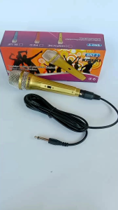 Mik karaoke suara bagus kabel besar untuk konten