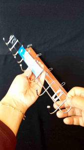 hanger baju 6 kait bahan stainless steel gantungan baju tempel dinding