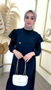 Gamis Maxy Issabella/Gamis Lebaran/Gamis Crinkle Airflow/Gamis Busui