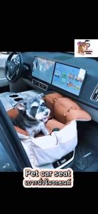 🔥 ส่งไหว พร้อมส่ง 🔥pet car seat คาร์ซีทสุนัข คาร์ซีทแมว กันน้ำ ป้องกันการขูด มีปุ่มกันลื่น หนา นุ่ม กว้าง มีสายรัด