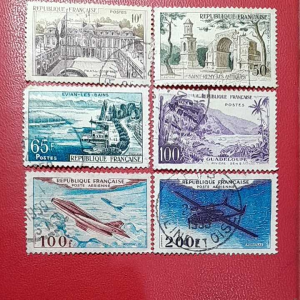 Prangko Perancis klasik Koleksi Kuno 6 Pcs Campur USED