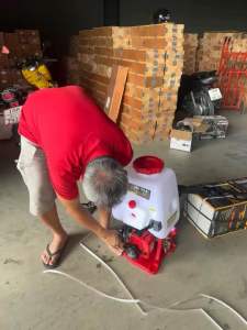 OKIRA เครื่องพ่นยาสะพายหลัง 25 ลิตร รุ่น OKR-767-AL รุ่นใหม่ หม้อลม 2 ทาง คาร์บูลูกลอย เครื่องพ่นยา เครื่องพ่นยาสะพายบ่า