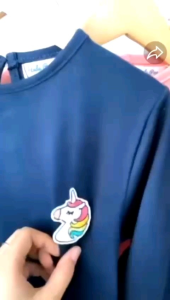 Gamis kaos anak aplikasi bordir warna Abu size 1-10th