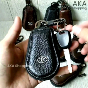 GK OVAL |Dompet STNK Gantungan  Kunci Mobil | Bahan Kulit Sapi