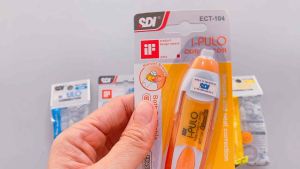 Bút xóabăng xóa kéo chính hãng SDI kèm gôm xoay ECT-104/105(4.2mmx6M)ECT-105(5mmX6M) che phủ tốtmượt mà