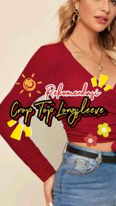 Delisya.id-Darren Korean Long Sleeve Tshirt / Atasan Korea Tangan Panjang Spandek Jersey