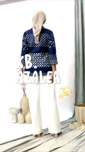 Blouse Batik Kutu Baru Wanita Lengan Panjang Blus Kebaya Kerja Seragam Kantor Couple 2025 Modern