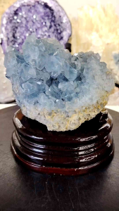 Natural High Gred Madagascar Celestite Crystal Ornament C43 #Celestite #BlueCrystal #homedecor #Lifestyle #Furniture