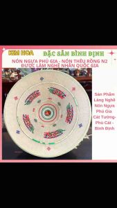 Nón Ngựa Phú Gia- Thêu Rồng N1- NÓN ĐƯỢC LÀM NGHỆ NHÂN QUỐC GIA LÀM- Quà: Quai đeo túi bảo vệ nón túi xách.