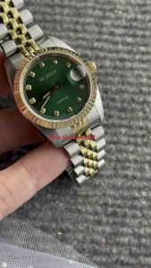 [Original] BNB10550-3197 (32mm) Bonia Elegance Sapphire Womens Watch with Green Dial Two Tone Gold and Silver Stainless Steel Bracelet | Official Warranty