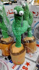【COD】Dancing Talking Cactus Toys Record & Repeating What You Say with 120 English Songs and LED Lighting for Home Decor Luminous Recording Learning To Speak Plush Toy for Baby Boys and Girls