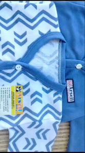 Set baju bayi ARSELL SNI paket hemat 9 setel (18 pcs) seri biru
