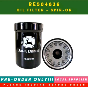 RE504836 OIL FILTER - SPIN-ON COMPATIBLE P550779 B7322 LF16243 R502513 RE507522 RE541420 [LOCAL STOCK. READY TO SHIP WITHIN 24HRS.] FOR JOHN DEERE 200DLC 120 120C AND MORE