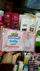 KODOMO Baby Wet Wipes 50 Sheets Rice Milk Pink