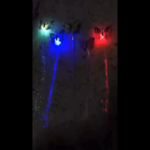 LED RGB Flashing Butterfly Hair Braid Fiber Optic Festival Hair Accesory