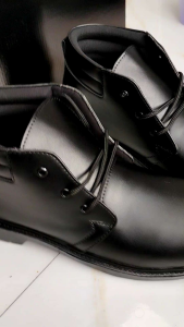 Sepatu PDH Tali 3 Non Resleting untuk Security Kantor Dinas Kuliah Polisi Varian Terbaru 2025