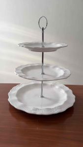 MURADITOHOME Amiri  & Leizu 3 Tier 10x8x6.75 inch