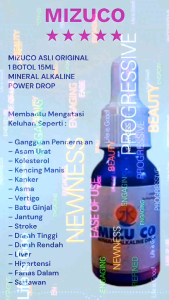 MIZUCO MINERAL ALKALINE 1 BOTOL 15ML ORIGINAL