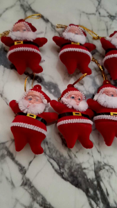 6 Pcs Gantungan Santa Hiasan Pohon Natal