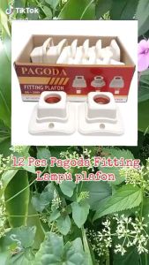 FITTING PLAFON Segi 4 Pagoda / Amasco ( Paket 2 Pcs ) MJ Elektric