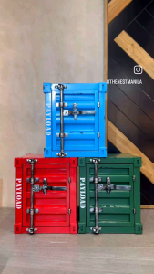 Mancave Authentic Containers | Coffee Table Side Table Bedside Table and Functional Storage | High Quality Material Industrial Aesthetic Container