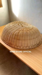 Tudung Saji Rotan Bentuk Oval Penutup makanan