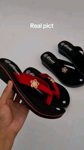 brkh Sandal Wedges wanita anti licin sandal wedges wanita terbaru 2024 sandal wedges wanita dewasa