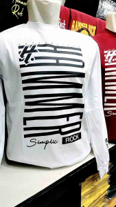 Baju Aril Noah Terbaru Untuk Laki-Laki dan Wanita Kaos Lengan Panjang Motif Hammer Rock