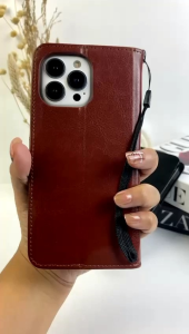 SAM J2Core / Note20 / Note10 / Note9 / Note8 / C9Pro / M21 / M20 / M10 - Flip cover leather wallet - premium leather