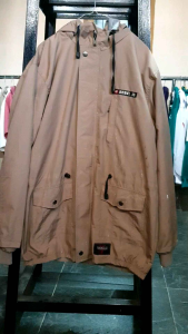 JAKET PARKA WANITA REBELION DISTRO LOGO BORDIR BAHAN WATERPROOF TASLAN ANTI AIR DI JAMIN MURAH COD BISA BAYAR DI TEMPAT