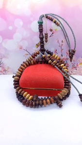 tasbih tijani 9 macam kayu bertuah full benang rajut A