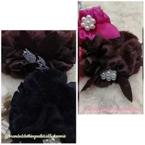 SCRUNCHIE IMPORT PITA MUTIARA / IKAT RAMBUT BULU ELASTIS / CEPOL RAMBUT TERBARU / NEW STYLE HAIRTIE / STM8832