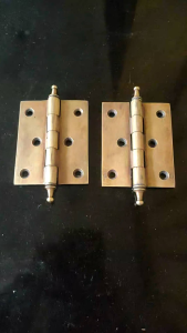 Engsel Pintu Rumah Kuningan Motif Polos Antik 3 inc 2 Pcs