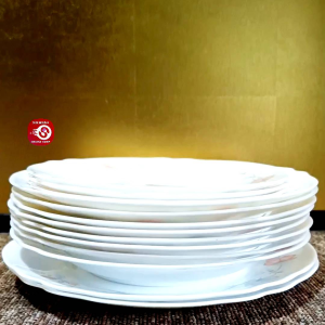 ARCOPAL FRANCE POIS DE SENTEUR MICROWAVABLE PLATE • PER PIECE • JAPAN SURPLUS