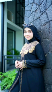 TERBARU TERMURAH 2025 GAMIS ARAB ABAYA HITAM BORDIR MEWAH SIZE M L XL XXL . COD BAYAR DI TEMPAT