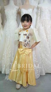 Kids Filipiniana Bolero Top | Embroidered Barong Inspired Top for Girl | 2-13y Buwan ng Wika Costume