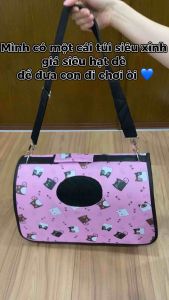 Túi xách vận chuyển chó mèo cao cấp có thể gấp gọn tiện lợi (bao gồm dây đeo)