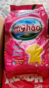 bột giặc Mỹ hảo hương hoa bịt 6kg đậm đặc hương thơm dịu mát kháng khuẩn đánh bay nhanh mọi vết bẩn cho áo quần sạch bóng trắng sáng hương thơm dài lâu