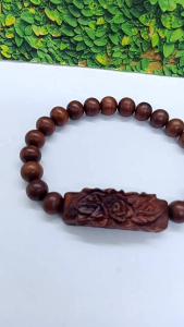 gelang kayu nogosari nagasari asli ukir bunga Fs004